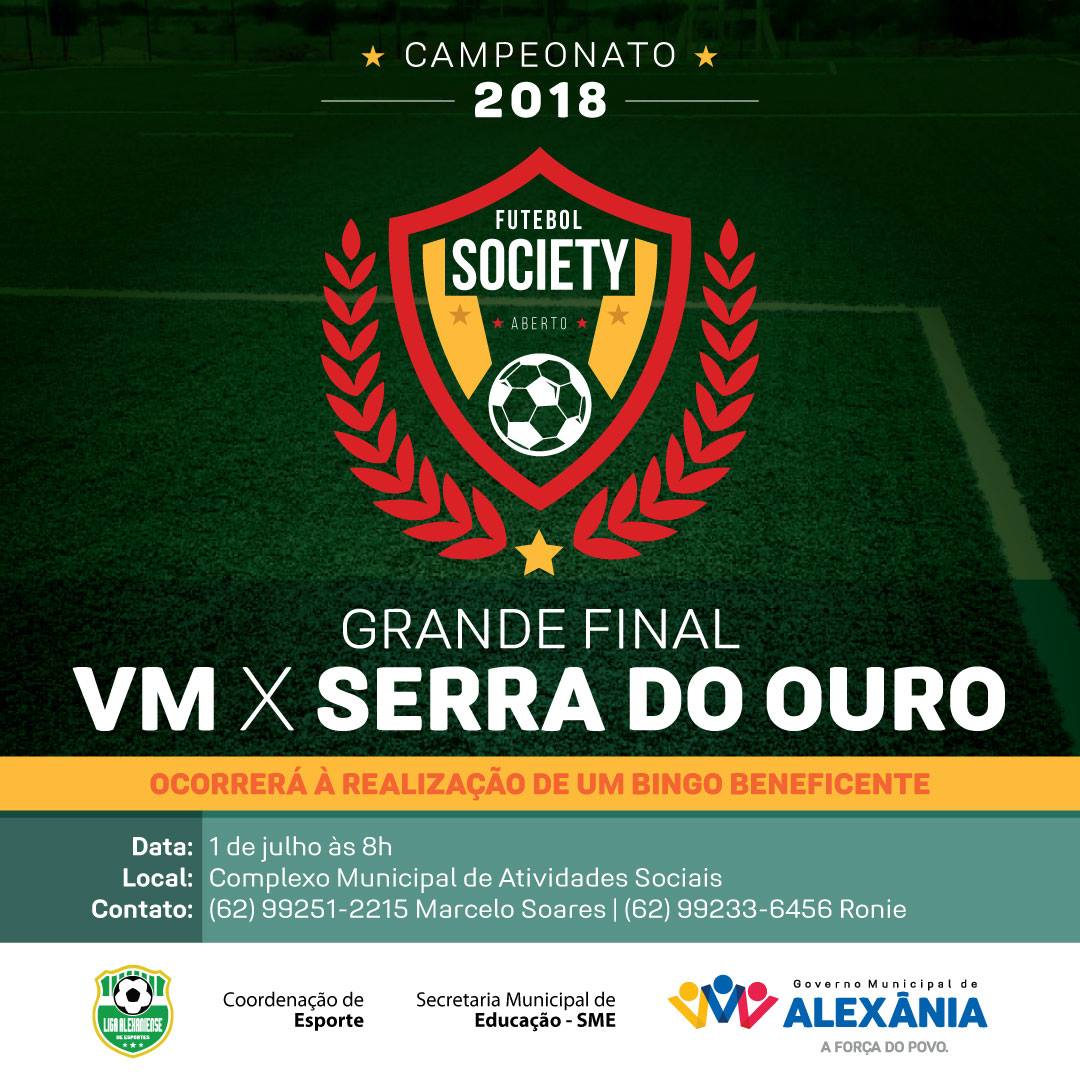 Final do 1º Campeonato Society aberto de 2018