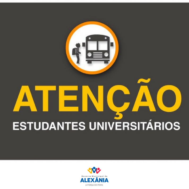 ATENÇÃO UNIVERSITÁRIOS