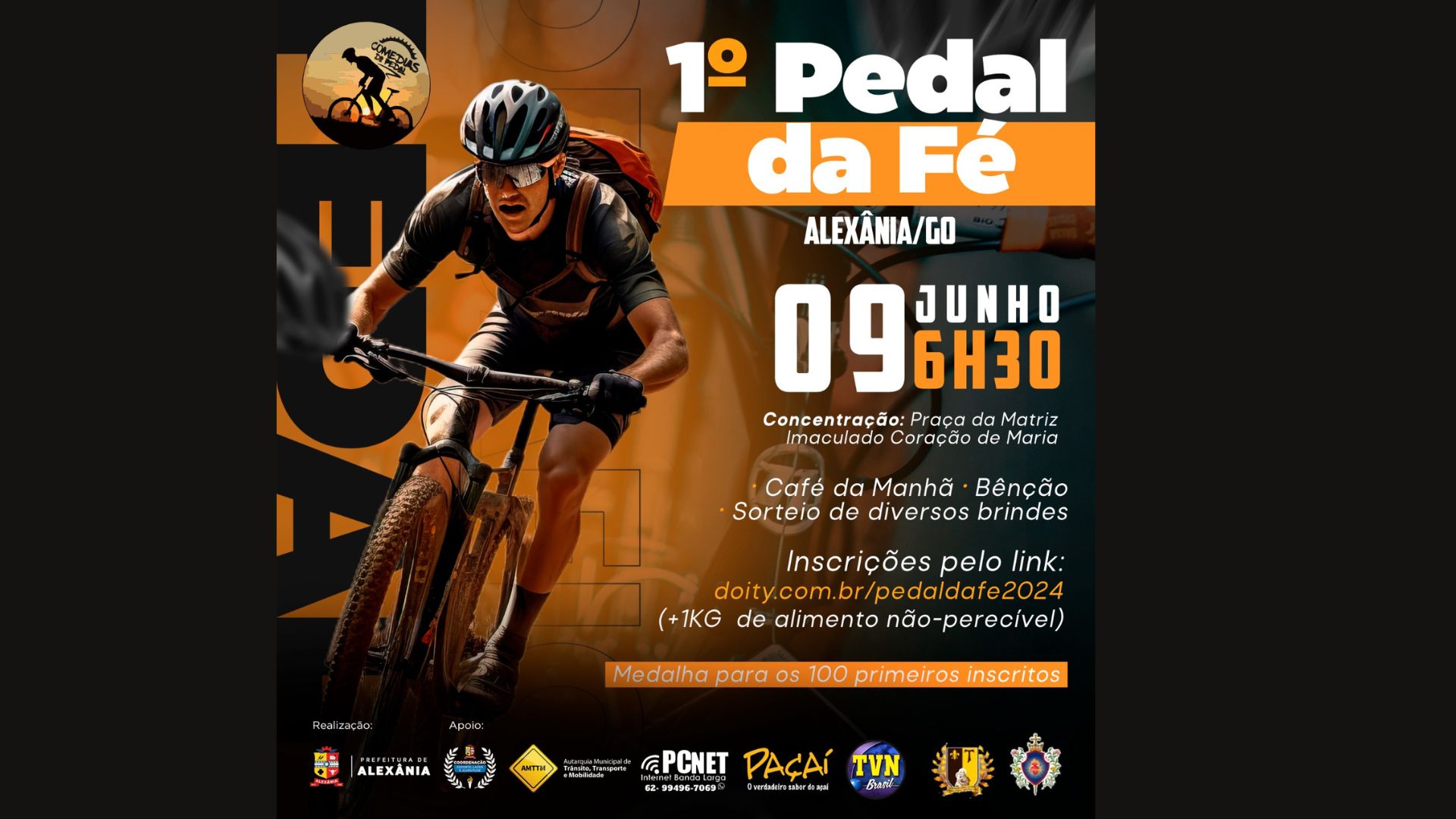 1º Pedal da Fé em Alexânia: Espiritualidade e Saúde!